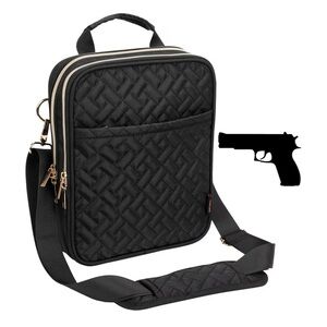 Black Quilted Pistol Bag